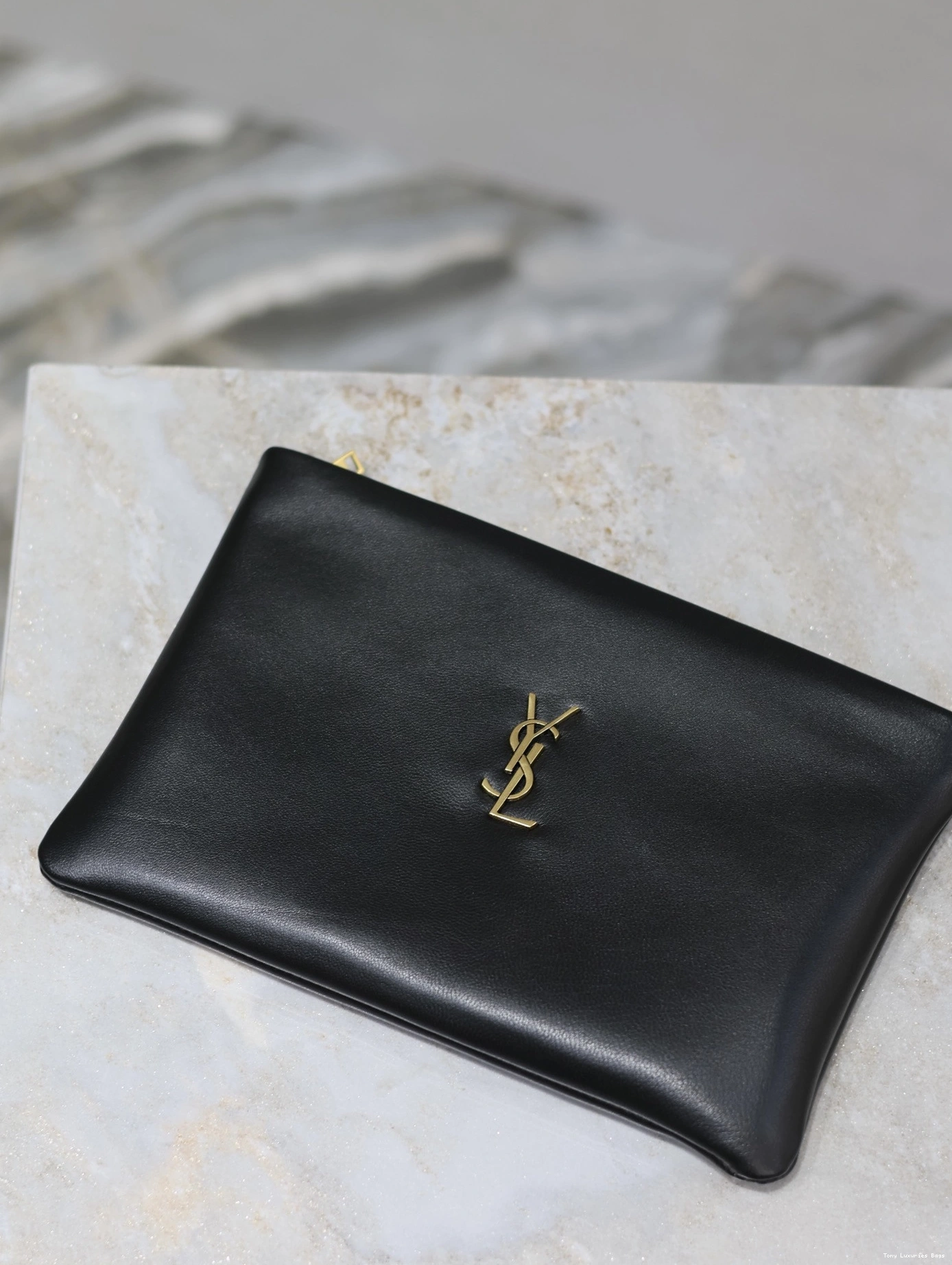 Tony Luxuries LAMBSKIN CALYPSO YSL SMALL POUCH IN 0805